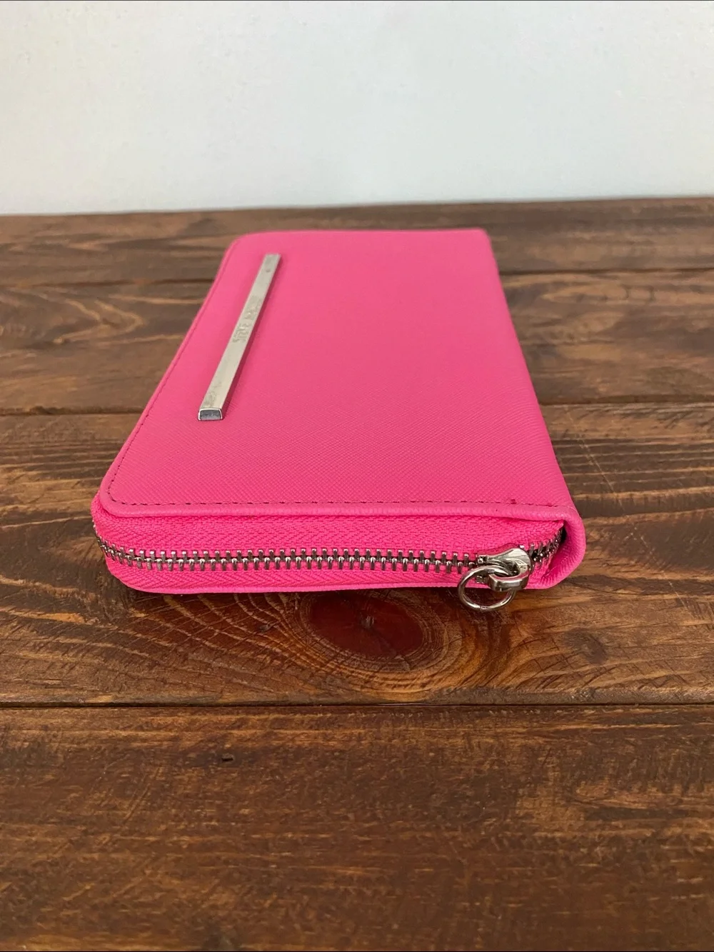 Steve Madden Hot Pink Zip Around Wallet